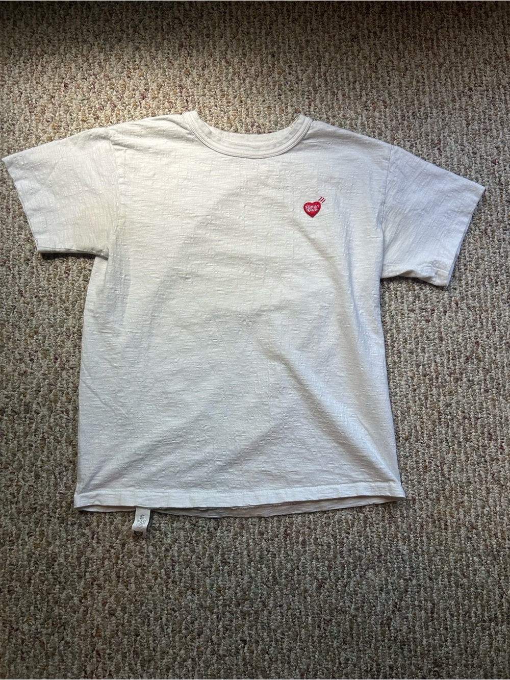 Human Made Textured White Tee